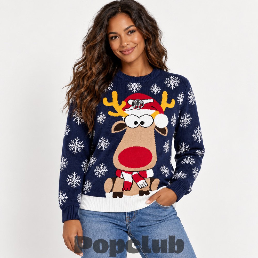 Arsenal Reindeer Jumper 2026 Ugly Christmas Sweater Arsenal Reindeer Jumper 2026 Ugly Christmas Sweater