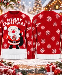 Arsenal Santa Clause Jumper 2026 Ugly Christmas Sweater