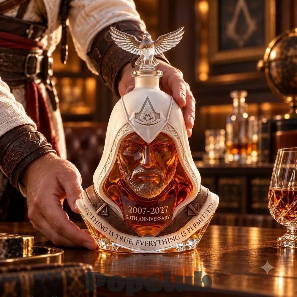 Assassin's Creed 20th Anniversary Whiskey Bottle Assassin's Creed 20th Anniversary Whiskey Bottle