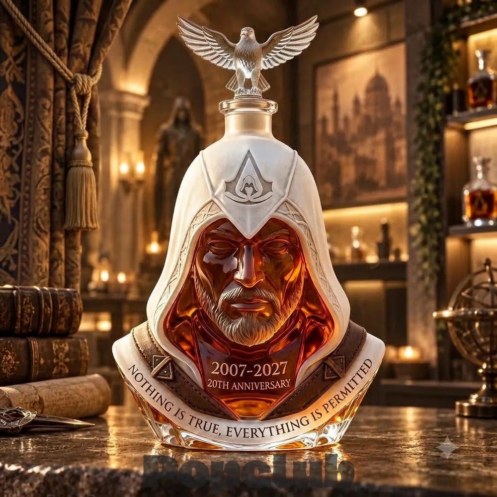 Assassin's Creed 20th Anniversary Whiskey Bottle Assassin's Creed 20th Anniversary Whiskey Bottle