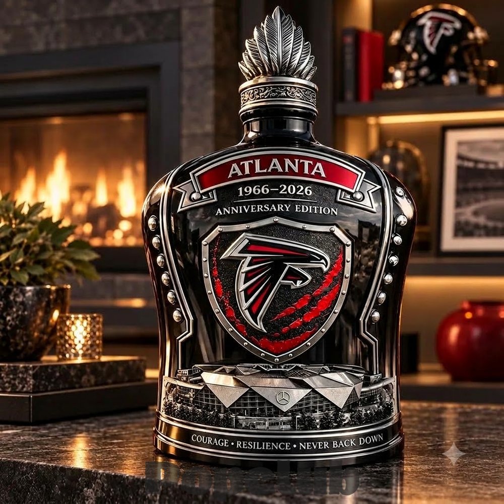 Atlanta Falcons 60Th Anniversary 2026 Limited Edition Collectible Whiskey Bottle Atlanta Falcons 60Th Anniversary 2026 Limited Edition Collectible Whiskey Bottle
