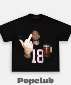 Atlanta Falcons Kirk Cousins Drinking & Middle Finger T-Shirt Atlanta Falcons Kirk Cousins Drinking & Middle Finger T-Shirt