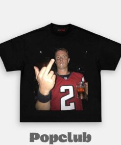 Atlanta Falcons Matt Ryan Drinking & Middle Finger T-Shirt Atlanta Falcons Matt Ryan Drinking & Middle Finger T-Shirt