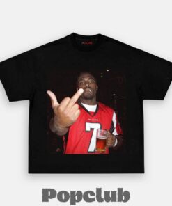 Atlanta Falcons Michael Vick Drinking & Middle Finger T-Shirt Atlanta Falcons Michael Vick Drinking & Middle Finger T-Shirt