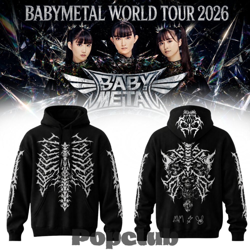 Babymetal “WORLD TOUR 2026” Signature Hoodie - POPCLUB