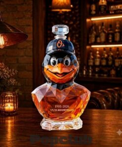 Baltimore Orioles 125th Anniversary 3D Whiskey Bottle