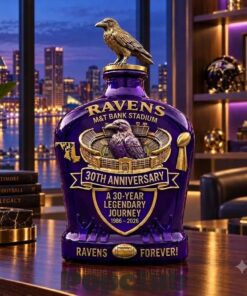 Baltimore Ravens 30th Anniversary Commemorative Whiskey Bottle