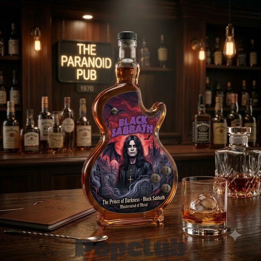 Black Sabbath Von Payne Black Edition Guitar Bottle Black Sabbath Von Payne Black Edition Guitar Bottle