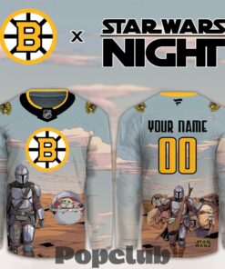 Boston Bruins Star Wars Night Limited Personalized Hockey Jersey