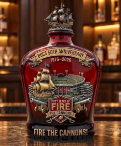 Tampa Bay Buccaneers 50th Anniversary Whiskey Bottle Tampa Bay Buccaneers 50th Anniversary Whiskey Bottle