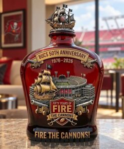 Tampa Bay Buccaneers 50th Anniversary Whiskey Bottle