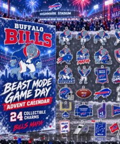 Buffalo Bills Beast Mode 2026 Game Day Advent Calendar – 24 Collectible Charms