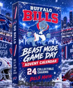 Buffalo Bills Beast Mode 2026 Game Day Advent Calendar – 24 Collectible Charms