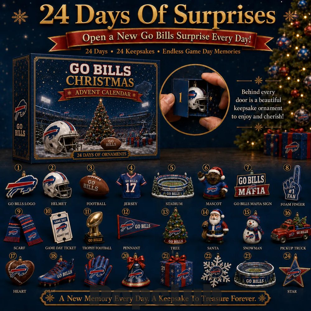 Buffalo Bills Go Bills 2026 Christmas Advent Calendar Buffalo Bills Go Bills 2026 Christmas Advent Calendar