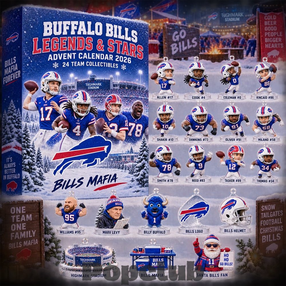 Buffalo Bills Legends And Stars Advent Calendar 2026 For Football Fans Buffalo Bills Legends And Stars Advent Calendar 2026 For Football Fans