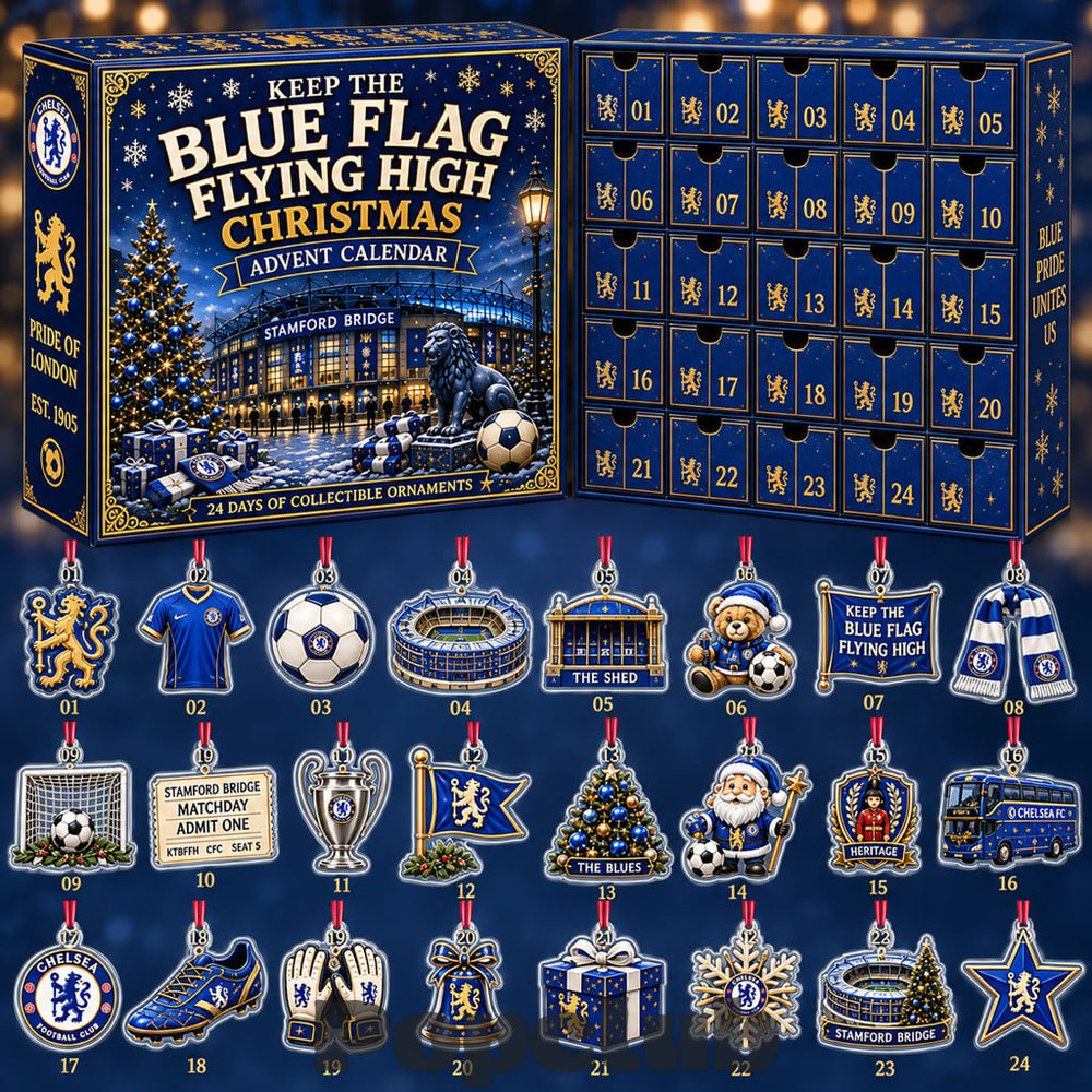 Chelsea FC Keep the Blue Flag Flying High Christmas Countdown 2026 Advent Calendar Chelsea FC Keep the Blue Flag Flying High Christmas Countdown 2026 Advent Calendar
