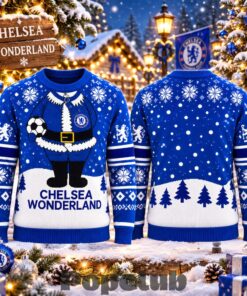 Chelsea FC Wonderland 2026 Ugly Christmas Sweater Chelsea FC Wonderland 2026 Ugly Christmas Sweater
