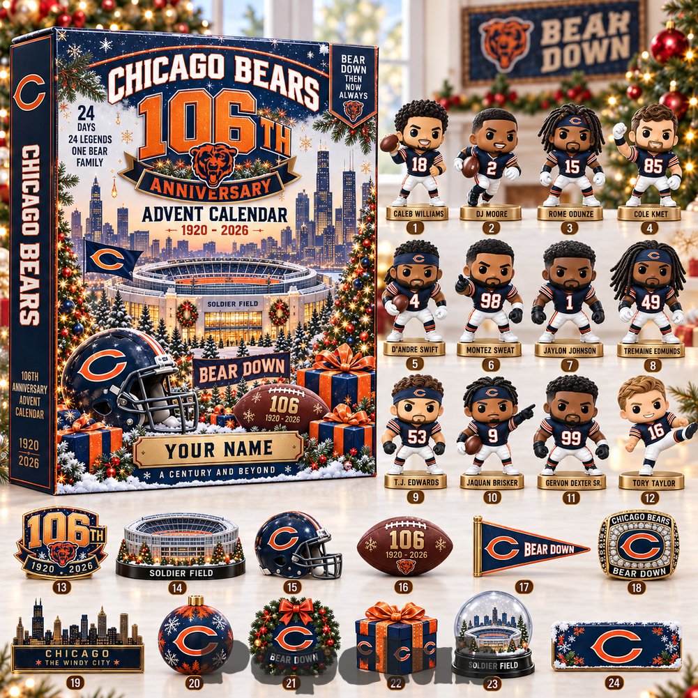 Chicago Bears 106th Anniversary Christmas 2026 Advent Calendar Chicago Bears 106th Anniversary Christmas 2026 Advent Calendar