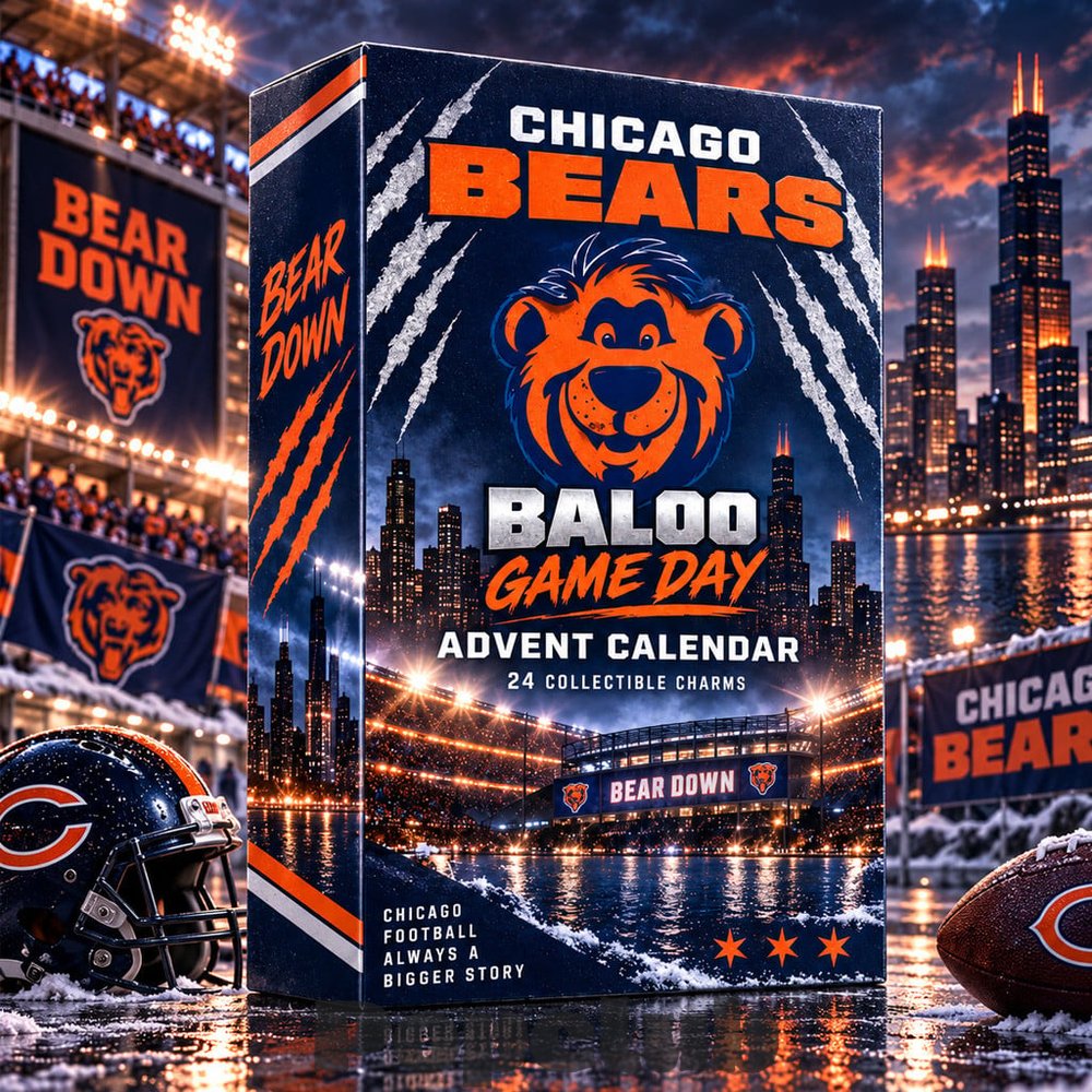 Chicago Bears x Baloo 2026 Game Day Advent Calendar – 24 Collectible Charms Chicago Bears x Baloo 2026 Game Day Advent Calendar – 24 Collectible Charms
