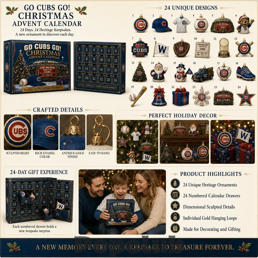Chicago Cubs Go Cubs Go! Baseball Christmas 2026 Advent Calendar Chicago Cubs Go Cubs Go! Baseball Christmas 2026 Advent Calendar