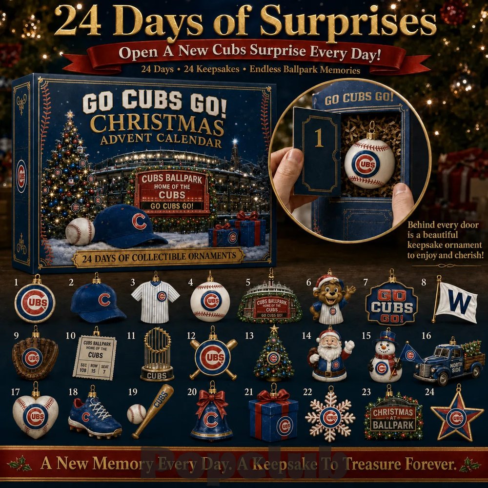 Chicago Cubs Go Cubs Go! Baseball Christmas 2026 Advent Calendar Chicago Cubs Go Cubs Go! Baseball Christmas 2026 Advent Calendar