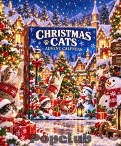 Christmas Cats Holiday Countdown Advent Calendar 2026 for Cat Lovers