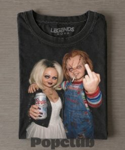 Chucky Vintage Horror Movie Graphic Middle Finger T-Shirt