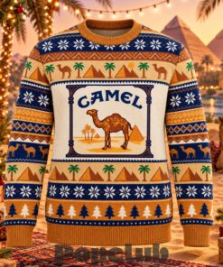 Cigarette Camel And Pyramids Desert 2026 Ugly Christmas Sweater