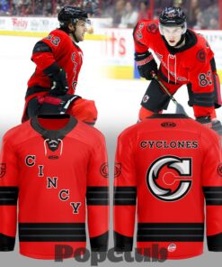 Cincinnati Cyclones 2025-2026 Red Game Hockey Jersey