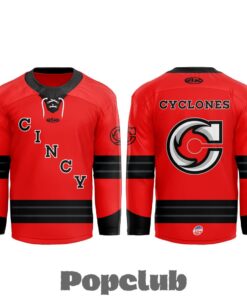 Cincinnati Cyclones 2025-2026 Red Game Hockey Jersey