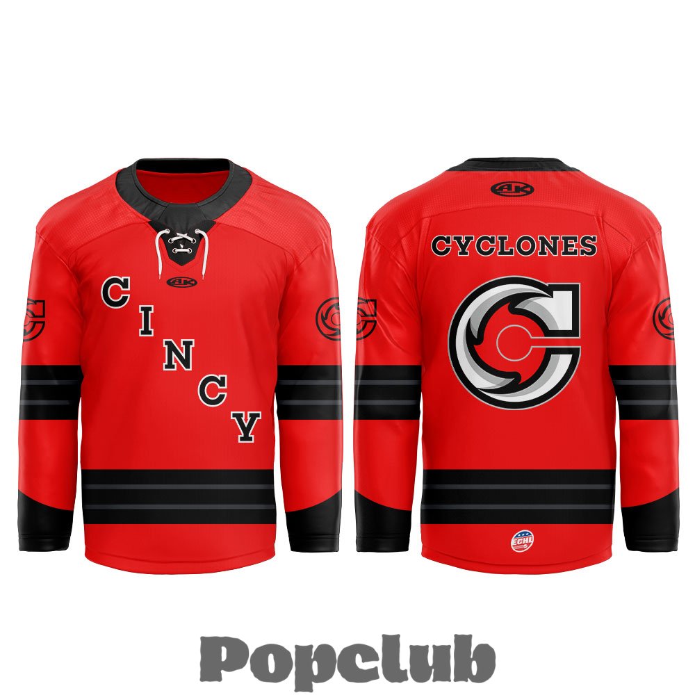 Cincinnati Cyclones 2025-2026 Red Game Hockey Jersey Cincinnati Cyclones 2025-2026 Red Game Hockey Jersey