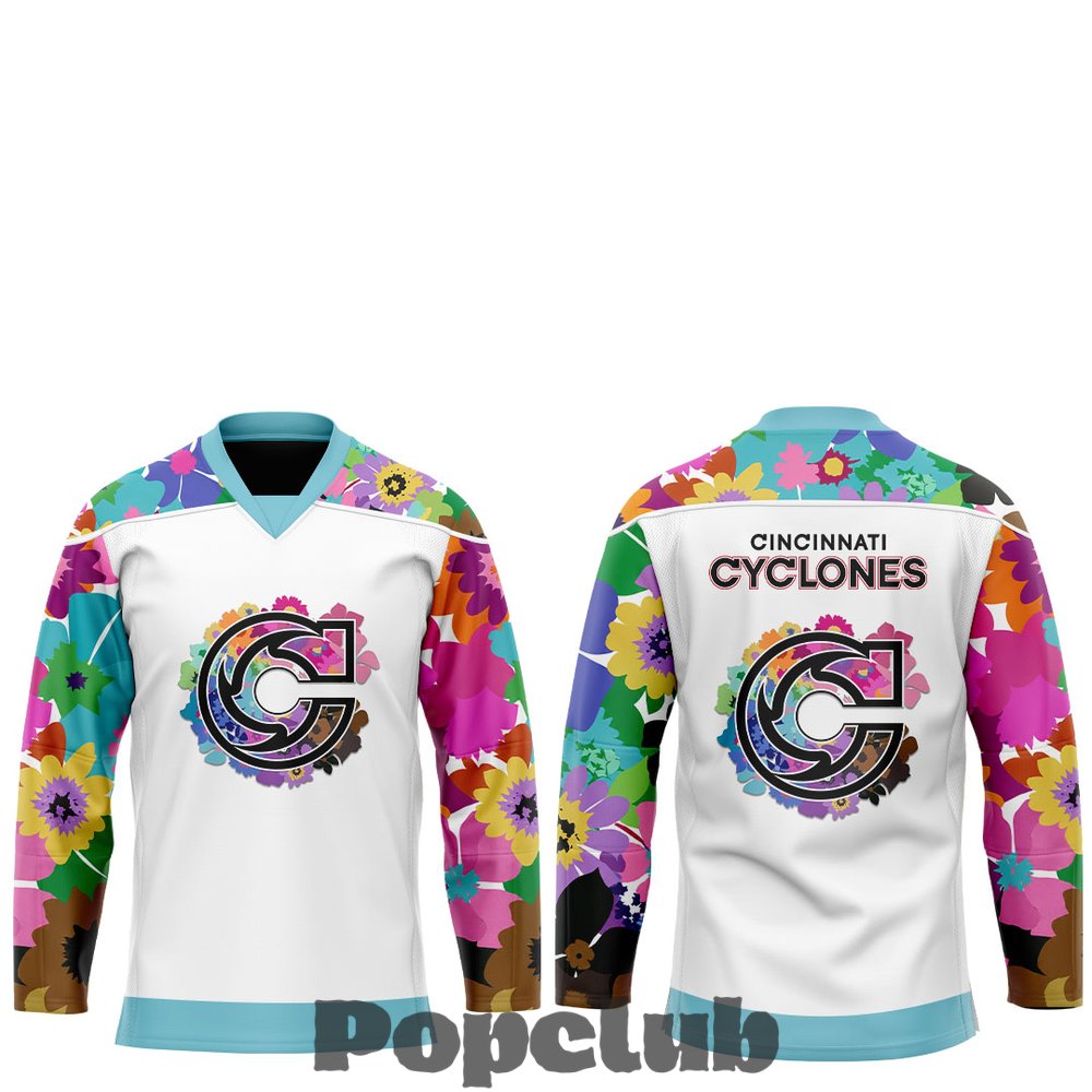 Cincinnati Cyclones SUB-TWILL PRIDE NIGHT Hockey Jersey Cincinnati Cyclones SUB-TWILL PRIDE NIGHT Hockey Jersey