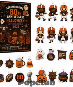 Cleveland Browns 80th Anniversary Halloween Advent Calendar 2026 for Football Fans