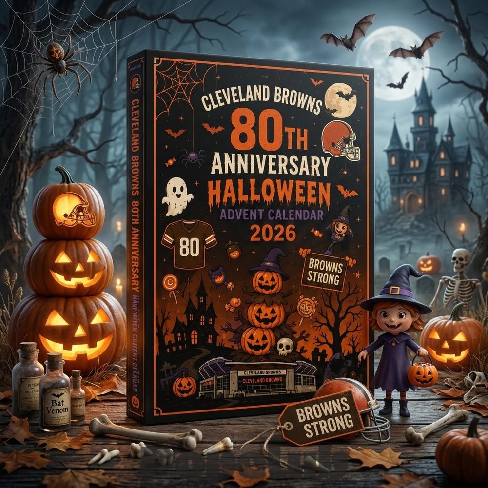 Cleveland Browns 80th Anniversary Halloween Advent Calendar 2026 for Football Fans Cleveland Browns 80th Anniversary Halloween Advent Calendar 2026 for Football Fans