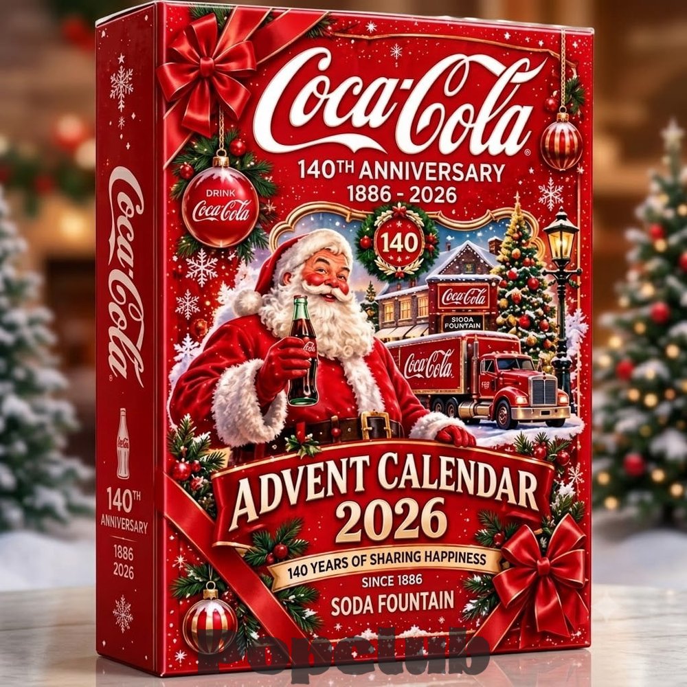 Coca-Cola 140 Years of Sharing Happiness Advent Calendar 2026 for Coca-Cola Fans Coca-Cola 140 Years of Sharing Happiness Advent Calendar 2026 for Coca-Cola Fans