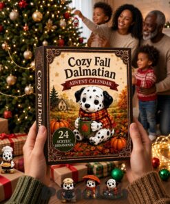 Cozy Fall Dalmatian Christmas Advent Calendar 2026 for Dalmatian Lovers