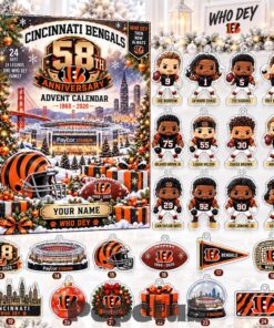 Cincinnati Bengals 58th Anniversary Advent Calendar 2026 For Football Fans Cincinnati Bengals 58th Anniversary Advent Calendar 2026 For Football Fans