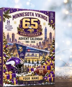 Minnesota Vikings 65th Anniversary Advent Calendar 2026 For Football Fans