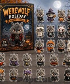 Cute Werewolf Halloween 2026 Advent Calendar