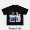 Dallas Cowboys George Pickens & CeeDee Lamb Drinking & Middle Finger T-Shirt Dallas Cowboys George Pickens & CeeDee Lamb Drinking & Middle Finger T-Shirt