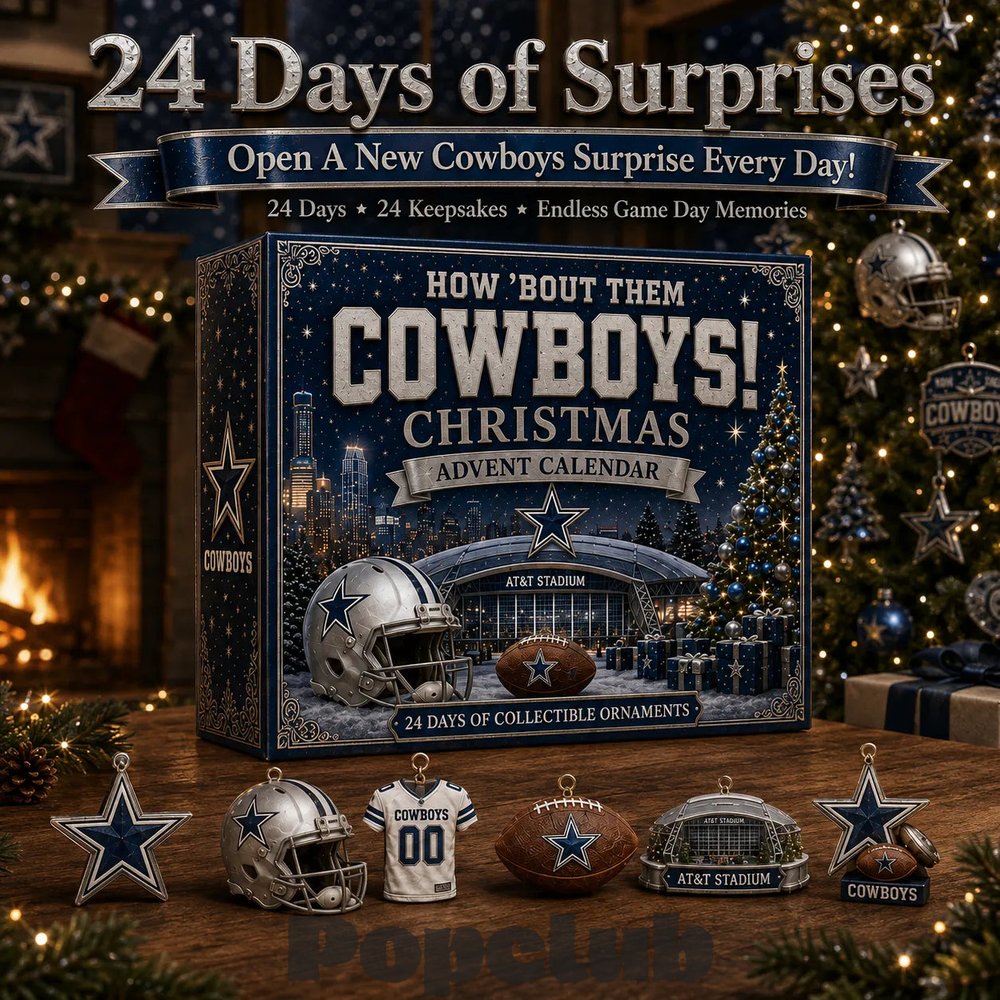 Dallas Cowboys How ’Bout Them Cowboys! 2026 Christmas Advent Calendar Collector’s Edition Dallas Cowboys How ’Bout Them Cowboys! 2026 Christmas Advent Calendar Collector’s Edition