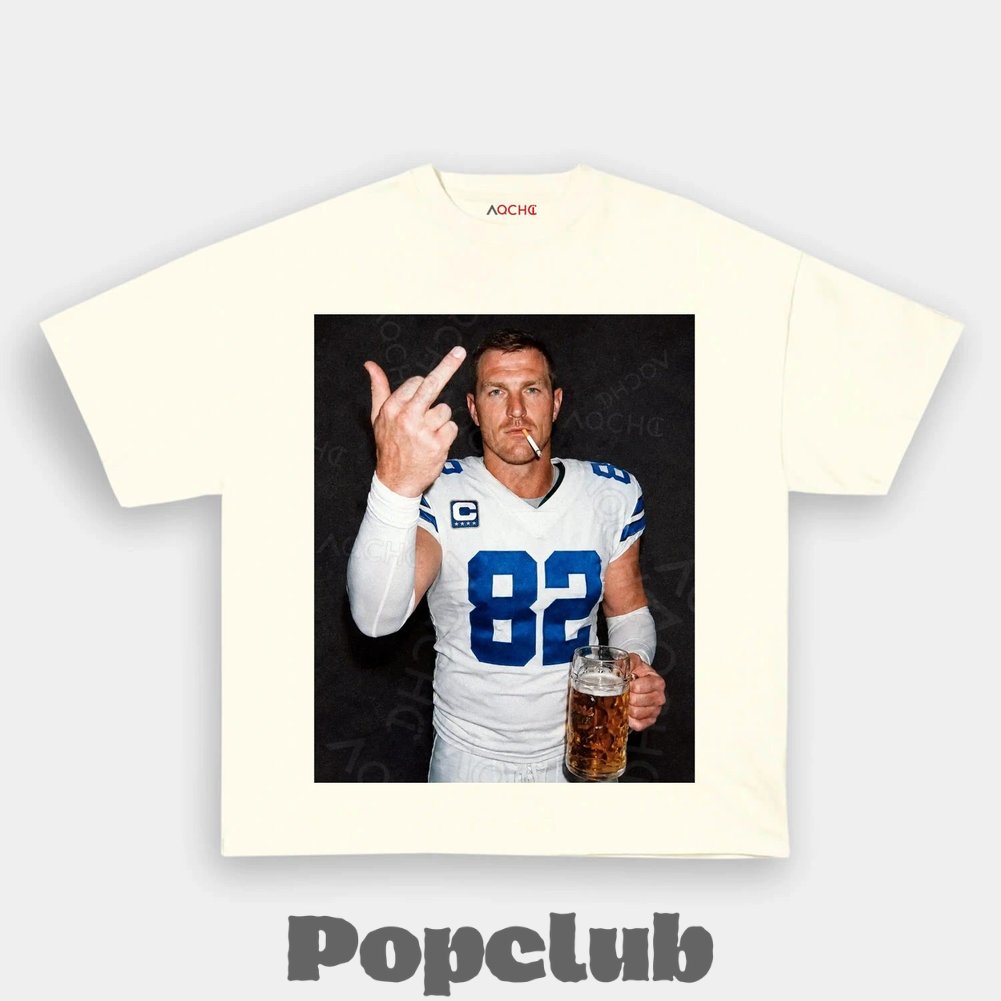 Dallas Cowboys Jason Witten Drinking & Middle Finger T-Shirt Dallas Cowboys Jason Witten Drinking & Middle Finger T-Shirt