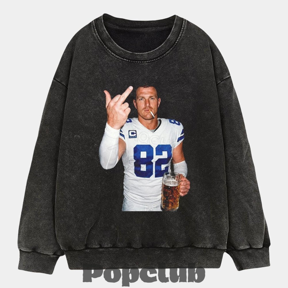 Dallas Cowboys Jason Witten Drinking & Middle Finger T-Shirt Dallas Cowboys Jason Witten Drinking & Middle Finger T-Shirt