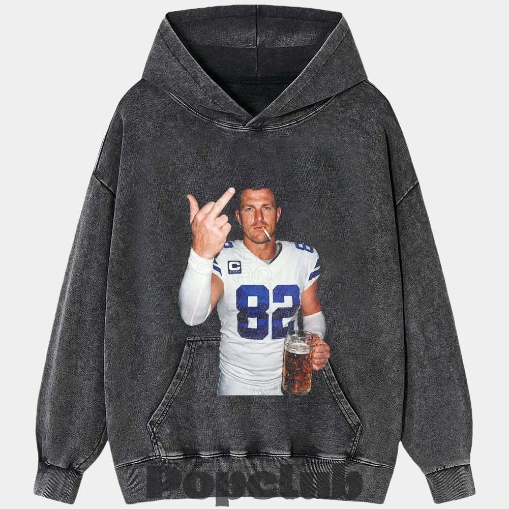Dallas Cowboys Jason Witten Drinking & Middle Finger T-Shirt Dallas Cowboys Jason Witten Drinking & Middle Finger T-Shirt