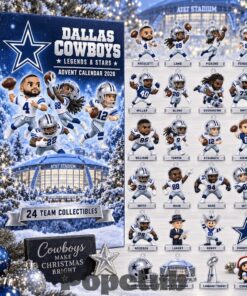 Dallas Cowboys Legends and Stars 2026 Advent Calendar – 24 Collectible Charms Dallas Cowboys Legends and Stars 2026 Advent Calendar – 24 Collectible Charms