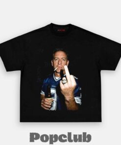 Dallas Cowboys Troy Aikman Drinking & Middle Finger T-Shirt