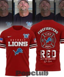 Detroit Lions Coach Dan Campbell Firefighter Appreciation Night Football Jersey