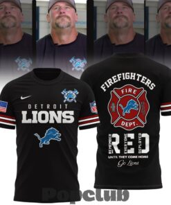 Detroit Lions Coach Dan Campbell Firefighter Appreciation Night Football Jersey