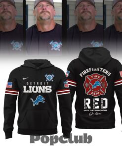 Detroit Lions Coach Dan Campbell Firefighter Appreciation Night Hoodie