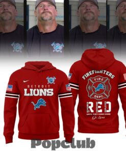 Detroit Lions Coach Dan Campbell Firefighter Appreciation Night Hoodie